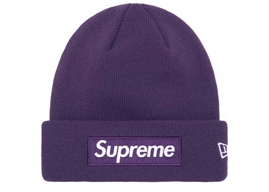 Supreme New Era Box Logo Beanie (FW23) Dark Purple