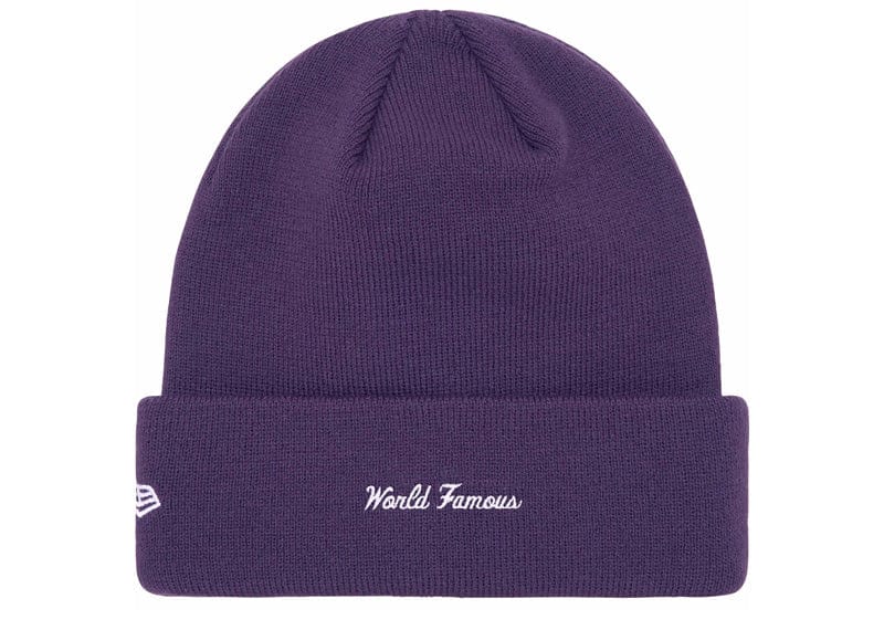 Supreme New Era Box Logo Beanie (FW23) Dark Purple