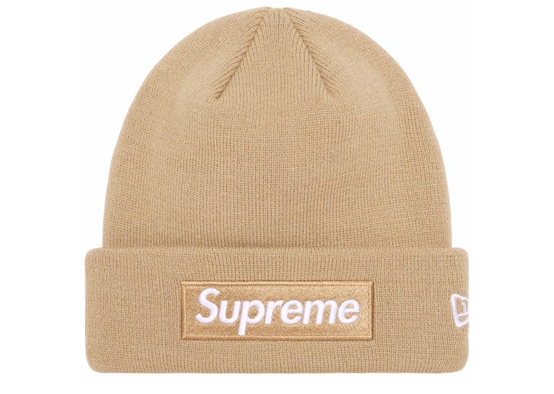 Supreme New Era Box Logo Beanie (FW23) Dark Sand