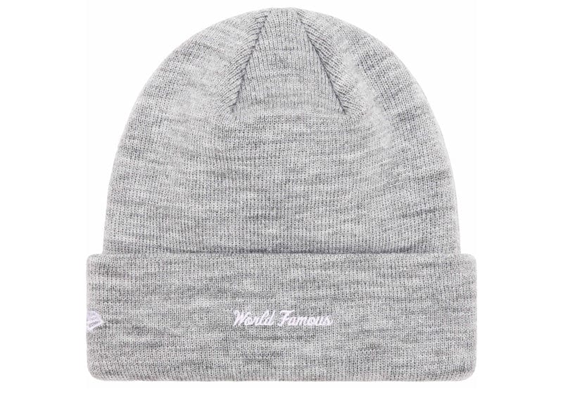 Supreme New Era Box Logo Beanie (FW23) Heather Grey