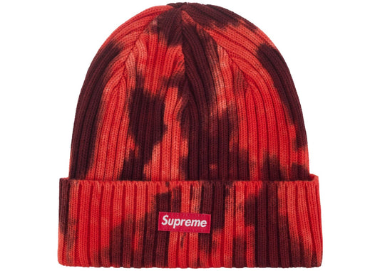 Supreme Overdyed Beanie (SS24) Splatter Red