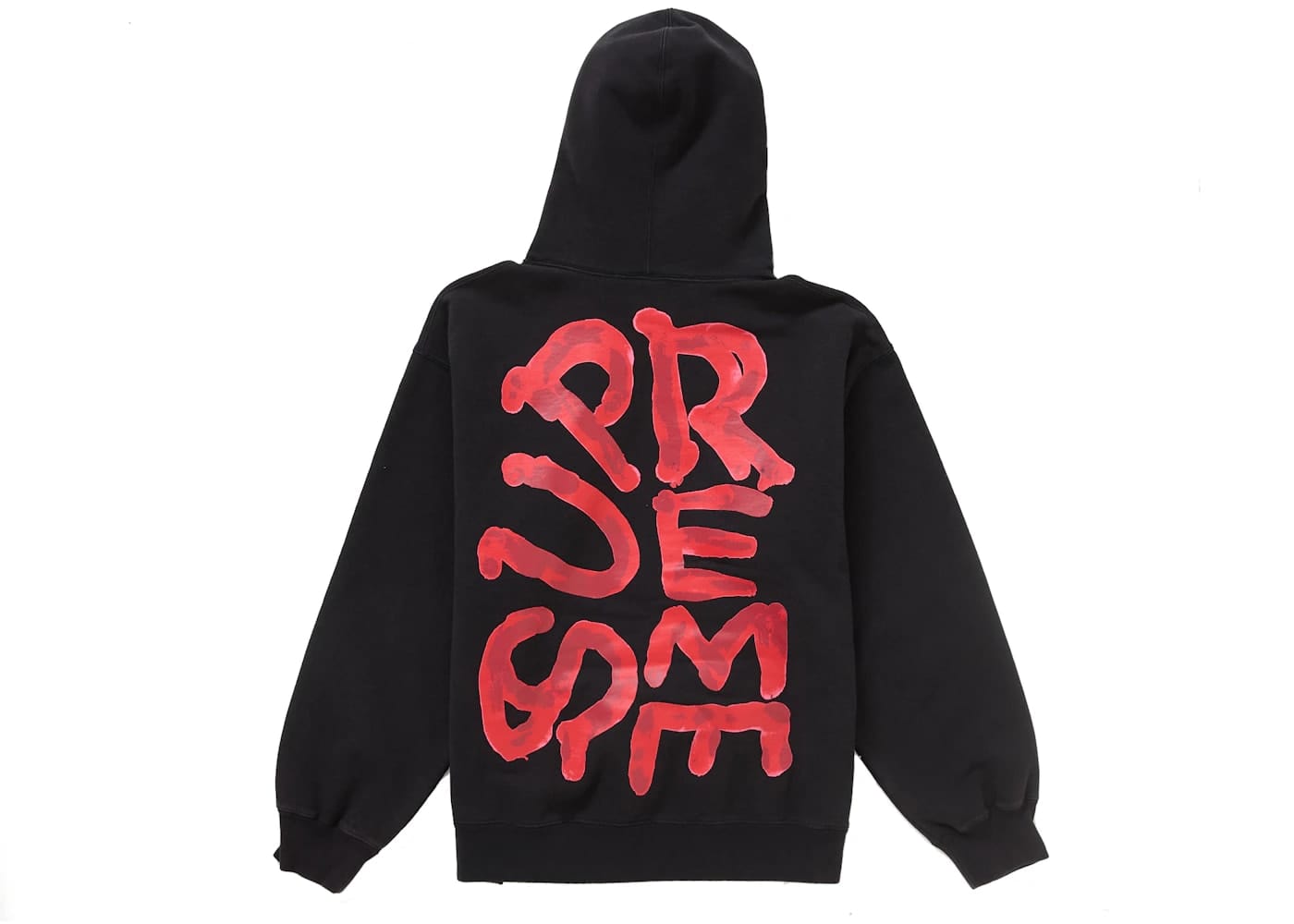 Supreme Paint Hooded Sweatshirt Black