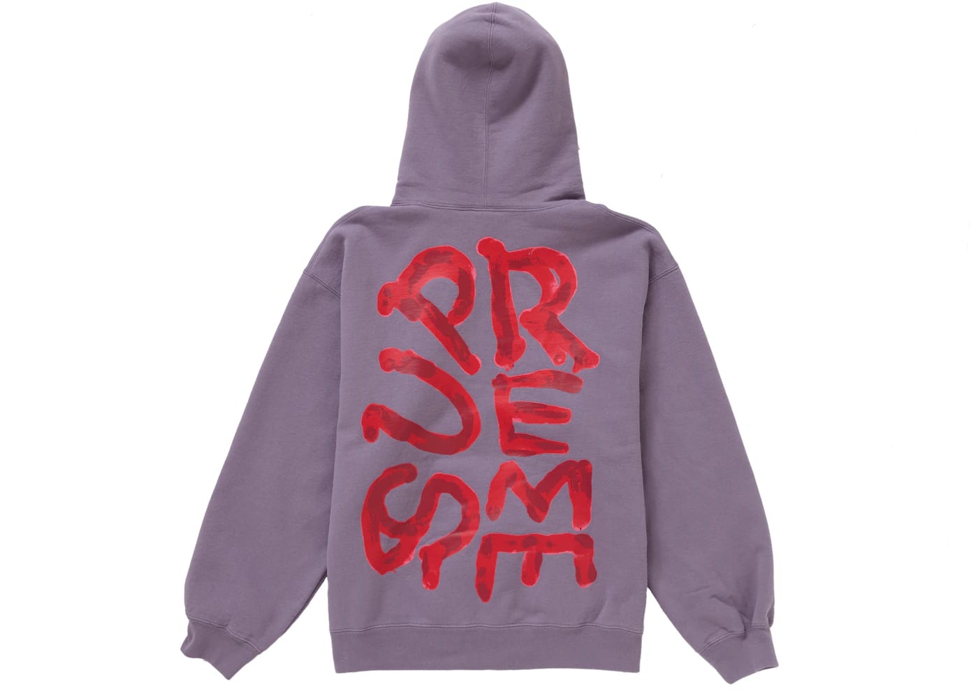 Supreme Paint Hooded Sweatshirt Dusty Purple