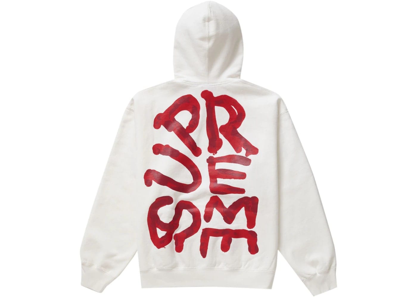 Supreme Paint Hooded Sweatshirt White