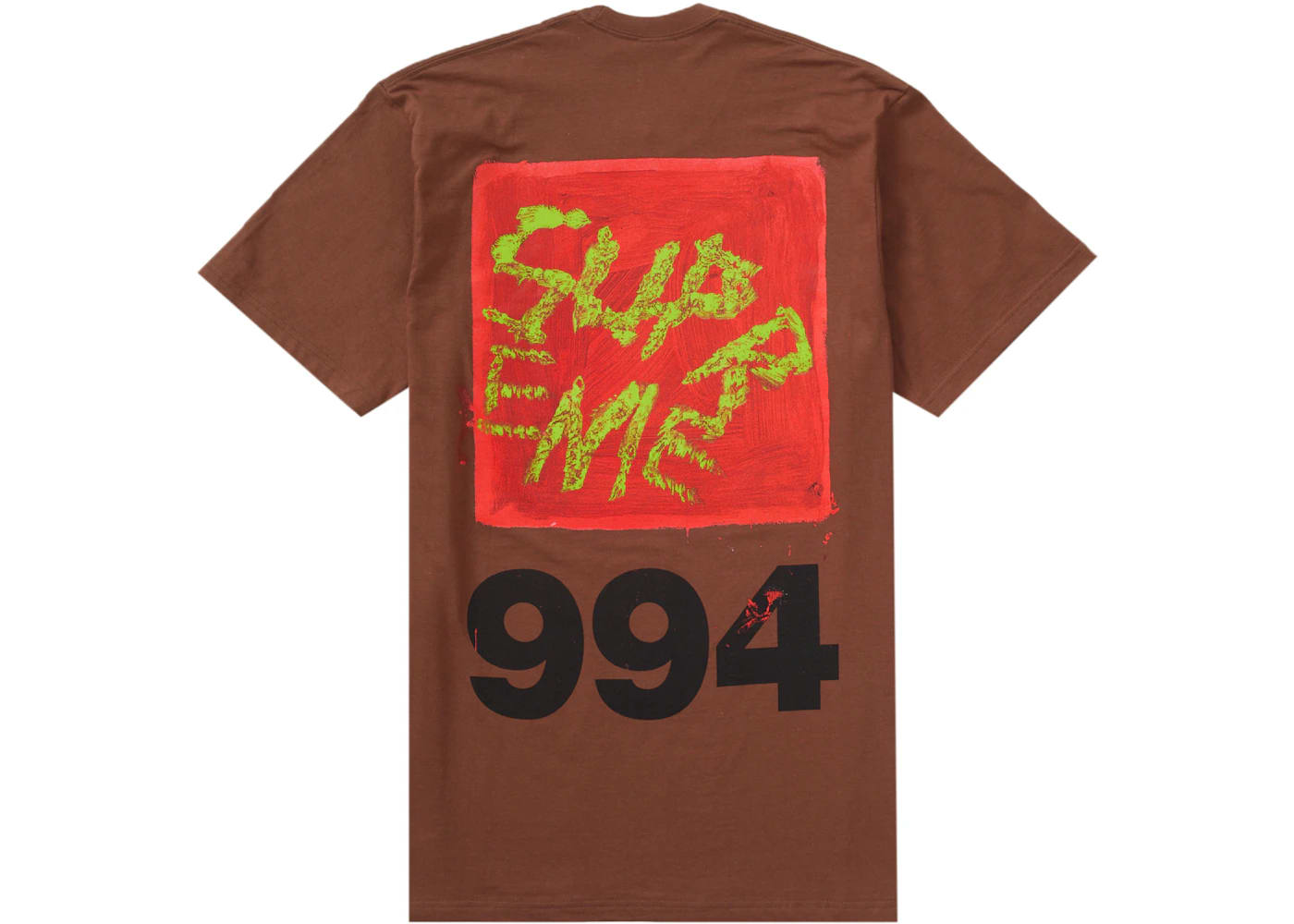 Supreme Paint Tee Brown