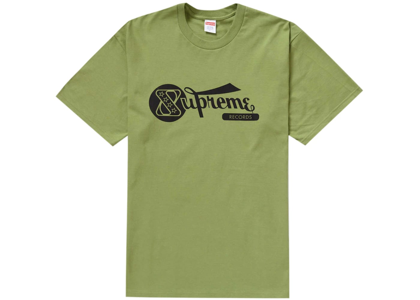 Supreme Records Tee Moss Green