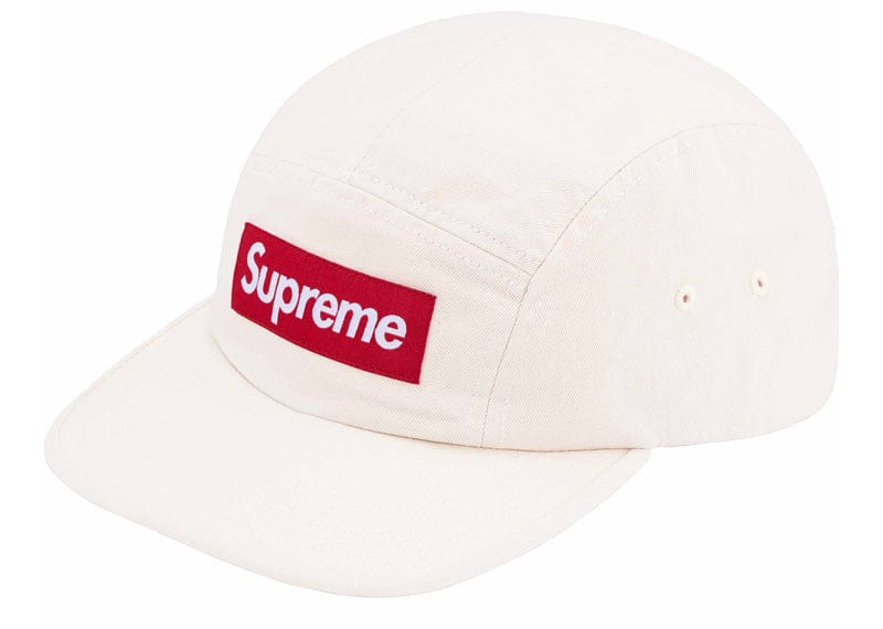 Supreme Washed Chino Twill Camp Cap (SS24) Natural