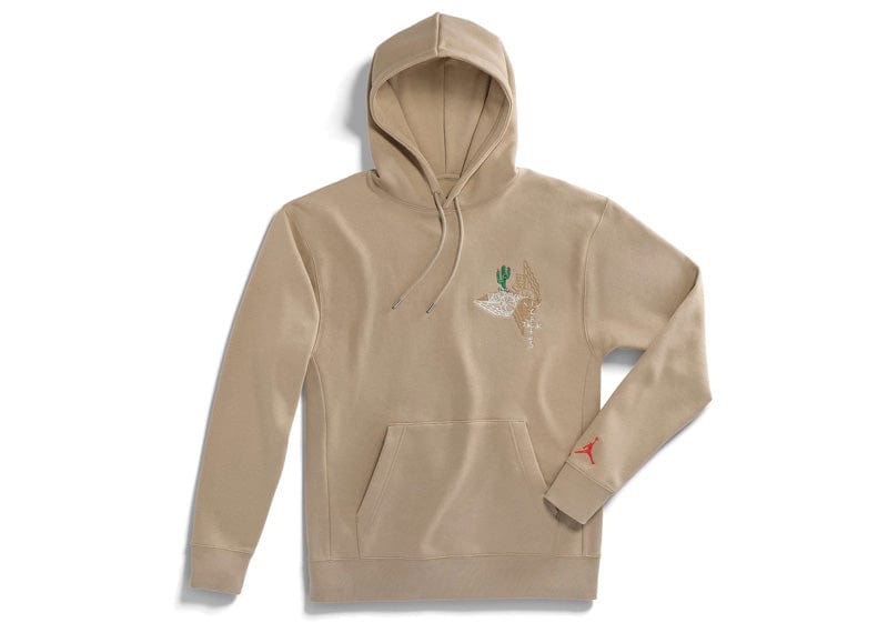 Travis Scott Cactus Jack x Jordan Pullover Hoodie (Asia Sizing) Khaki/University Red