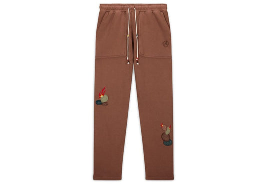 Travis Scott x Jordan Fleece Pants Archaeo Brown