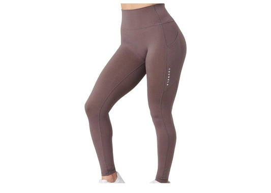 Young LA Women's Power Leggings Plum Truffle